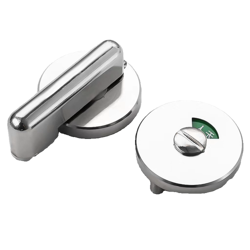 卫生间隔断五金配件公共卫生间隔断门锁不锈钢有人无人指示门锁扣 - 图3