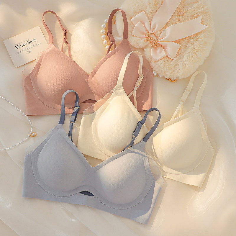 无痕夏季无钢圈收副乳防下垂文胸 嫦香诗文胸