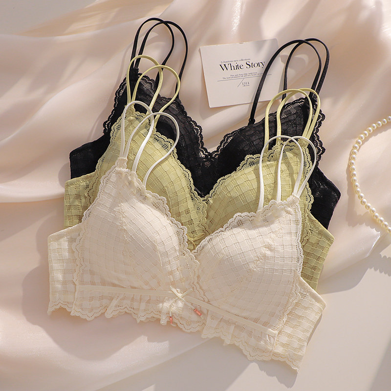 小胸聚拢无钢圈夏季新款2021文胸 嫦香诗文胸