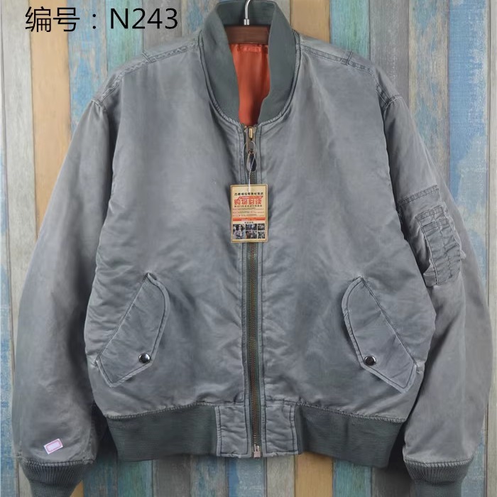 vintage古着街头ma-1飞行服宽松休闲棒球服户外加厚保暖夹克外套 - 图2
