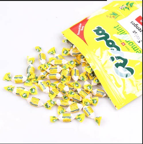 原装进口Ricola利口乐润喉糖盒硬糖柠檬薄荷味无糖糖果硬糖喜糖 - 图1