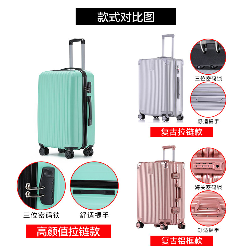 女24寸ins网红密码旅行箱子拉杆箱 神狮箱包旅行箱