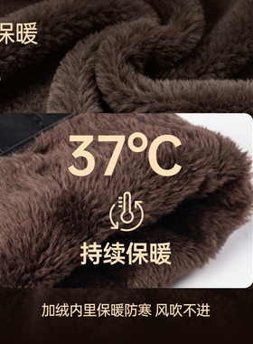 男士羊皮手套2026新款加绒保暖