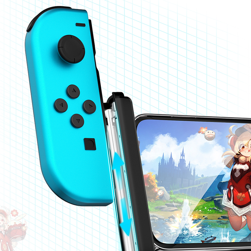 适用于苹果iphone 15 pro max手机连接Switch Joycon手柄生化危机iphone手机原神赛车手柄手机秒变掌机带支架 - 图3