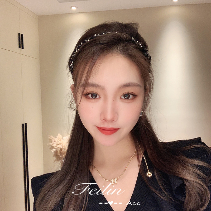 黑色发卡法式高端发箍头饰女款网红2026新款头箍高级感洋气时尚,淘宝优惠券,粉丝福利购,淘宝优惠卷