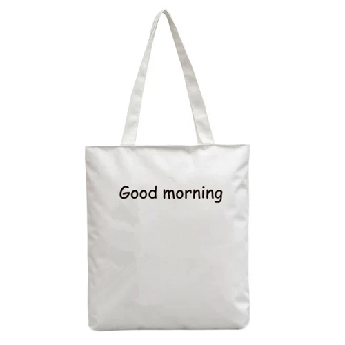 Свежий брендовый универсальный тканевый мешок, вместительный и большой шоппер, сумка на одно плечо