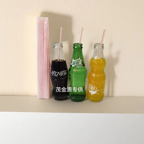 长吸管一次性豆奶维他奶汽水饮料单独包装加长细直塑料食品级25cm - 图0
