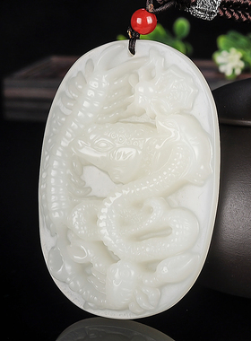 天然和田玉籽料五毒手把件