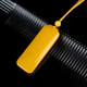 Natural Hetian Jade Topaz Ping An Brand Pendant