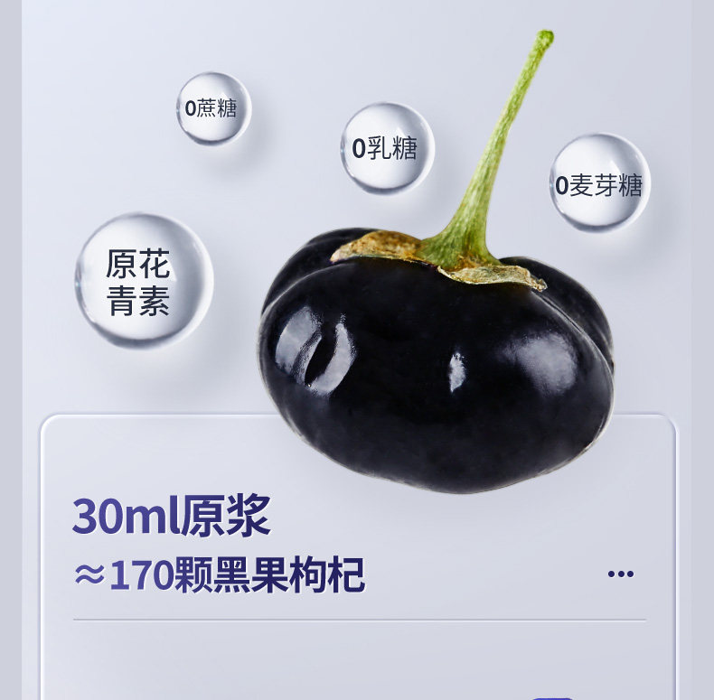 百瑞源出品丨果小凡黑枸杞汁原液 百瑞源枸杞原浆/枸杞制品