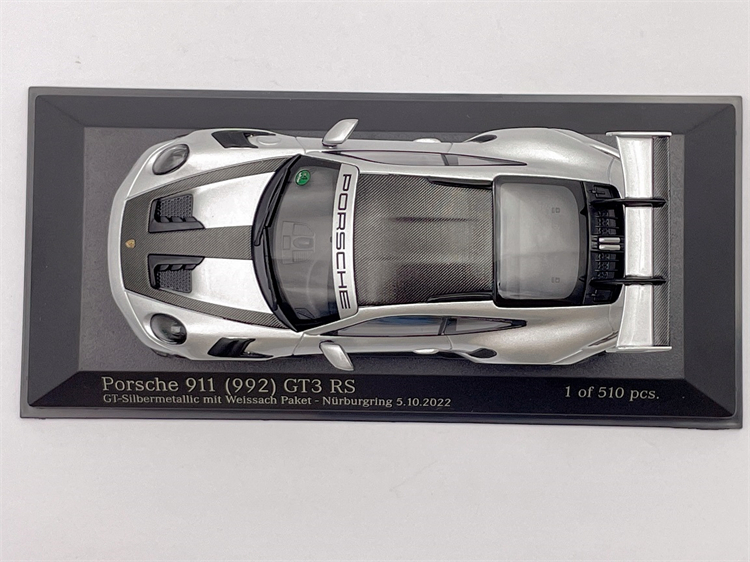 迷你切 1:43 保时捷911 992 GT3 RS 2022合金汽车模型MINICHAMPS - 图1