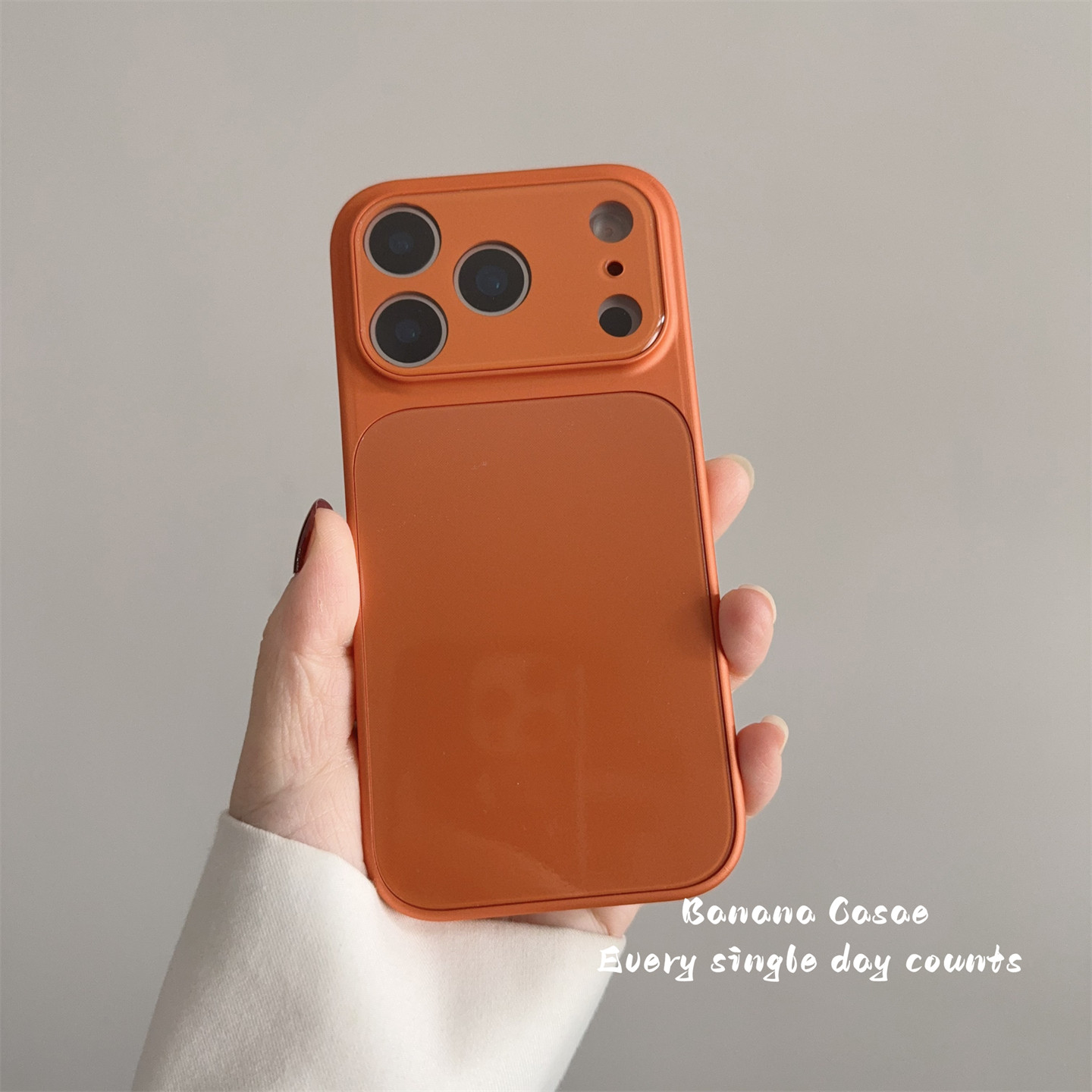 BananaCase高级感简约橙色大视窗镜头膜适用iPhone17苹果16promax手机壳17pro新款15pro防摔13/14pro保护套硬,淘宝优惠券,粉丝福利购,淘宝优惠卷