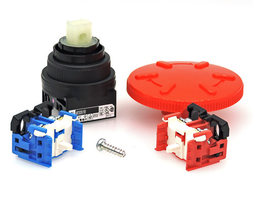 进口富士急停按钮开关AR30V1R-01R-11R一02R-22R旋转复位孔径30mm - 图1