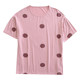 ເສື້ອຍືດ polka dot ຂອງແມ່ຍິງ modal ສົດໆ ທີ່ມີຜ້າແພທີ່ທັນສະໄໝ