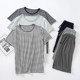 Modal striped ໄວຫນຸ່ມສາມາດໃສ່ pajamas ໃນເວລາທີ່ອອກໄປ