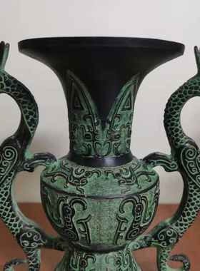 客厅风水摆件做旧镇宅仿古青铜器