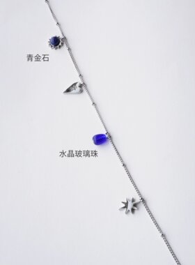 唤应叠戴项链原创设计爱心项链女