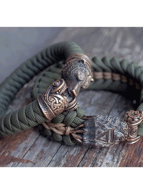 Rogue伞绳手工编织手环战熊EDC手绳男女犯太岁招财手链生日礼物