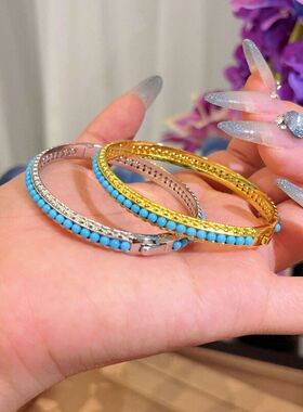 新中式国风宫廷婉容珍珠手镯古法贵气手饰万花筒珍珠手镯开合