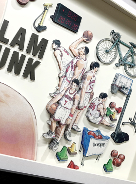 灌篮高手明信片樱木花道立体画