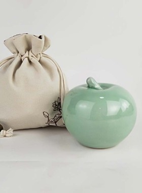 苹果平安果苹果青瓷小摆件圣诞果