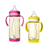 Моющее средство для бутылочек, износостойкая детская трубочка, бутылочка для кормления, защита при падении, широкое горлышко