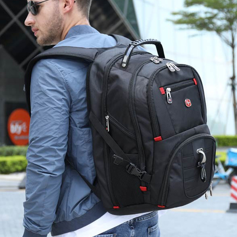 瑞士军士刀男电脑大容量防盗双肩包 瑞士军刀微旅箱包专柜双肩背包