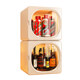 Desktop wine rack storage rack home dormitory mini wine cabinet grid display rack bar small wine grid storage cabinet