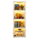 Sliding door-triangular corner cabinet storage rack for living room