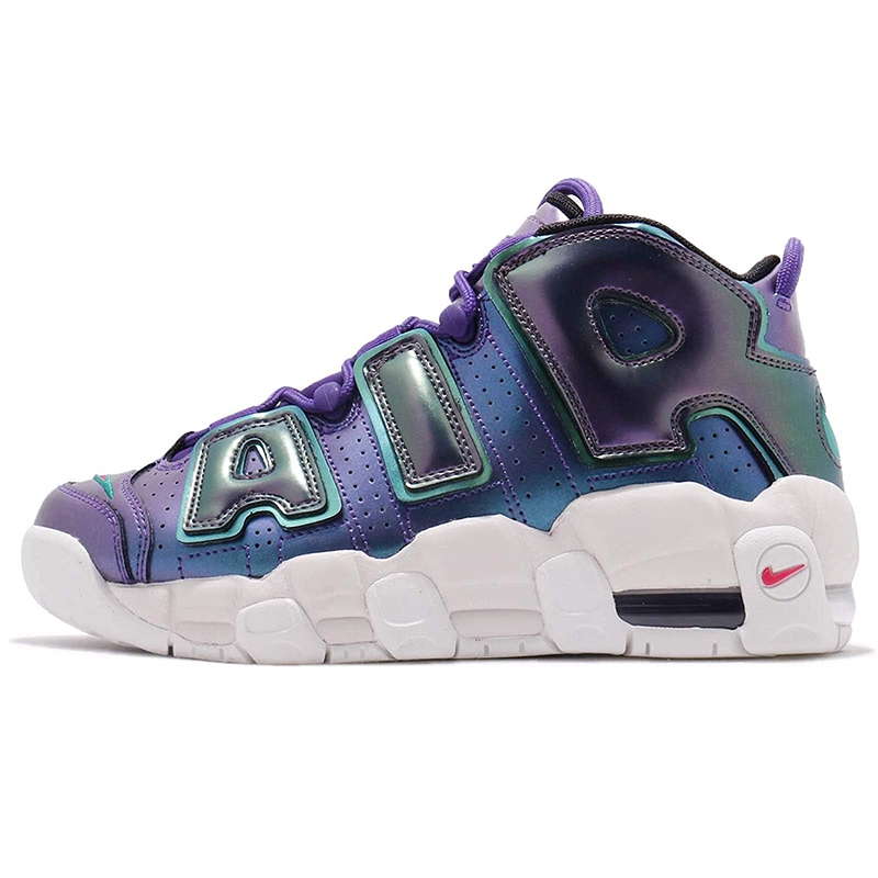 识货 Nike Air More Uptempo GS 电光紫 变色龙 大AIR 922845-500 - 图3