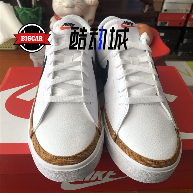 NIKE COURT LEGACY 男女黑白复古 低帮休闲板鞋 CU4150-102 - 图0