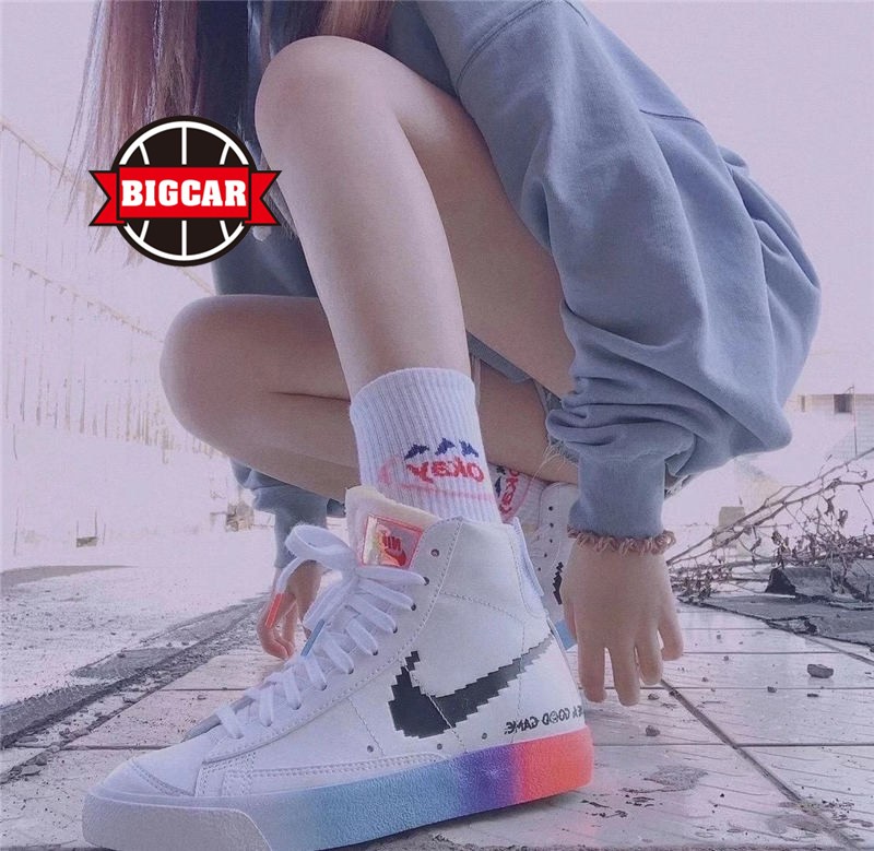 Nike Blazer Mid 77电玩像素反光夜光 DC3281 DC3280-101-图1