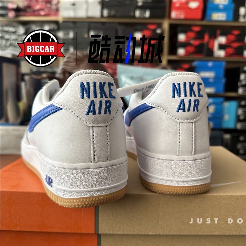 Nike Air Force 1 Low AF1白蓝钩空军一号男女休闲板鞋DJ3911-101 - 图2