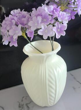 塑料北欧抽象艺术仿陶瓷玄关花插桌面装饰客厅摆件干花插花花瓶