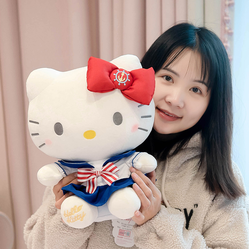 hellokitty公仔凯蒂猫咪毛绒哈喽kt玩偶布娃娃玩具女孩圣诞节礼物 - 图2