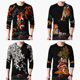 Sweater thin men's animal print sweater