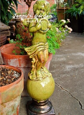 地中海风复古天使孤品摆件