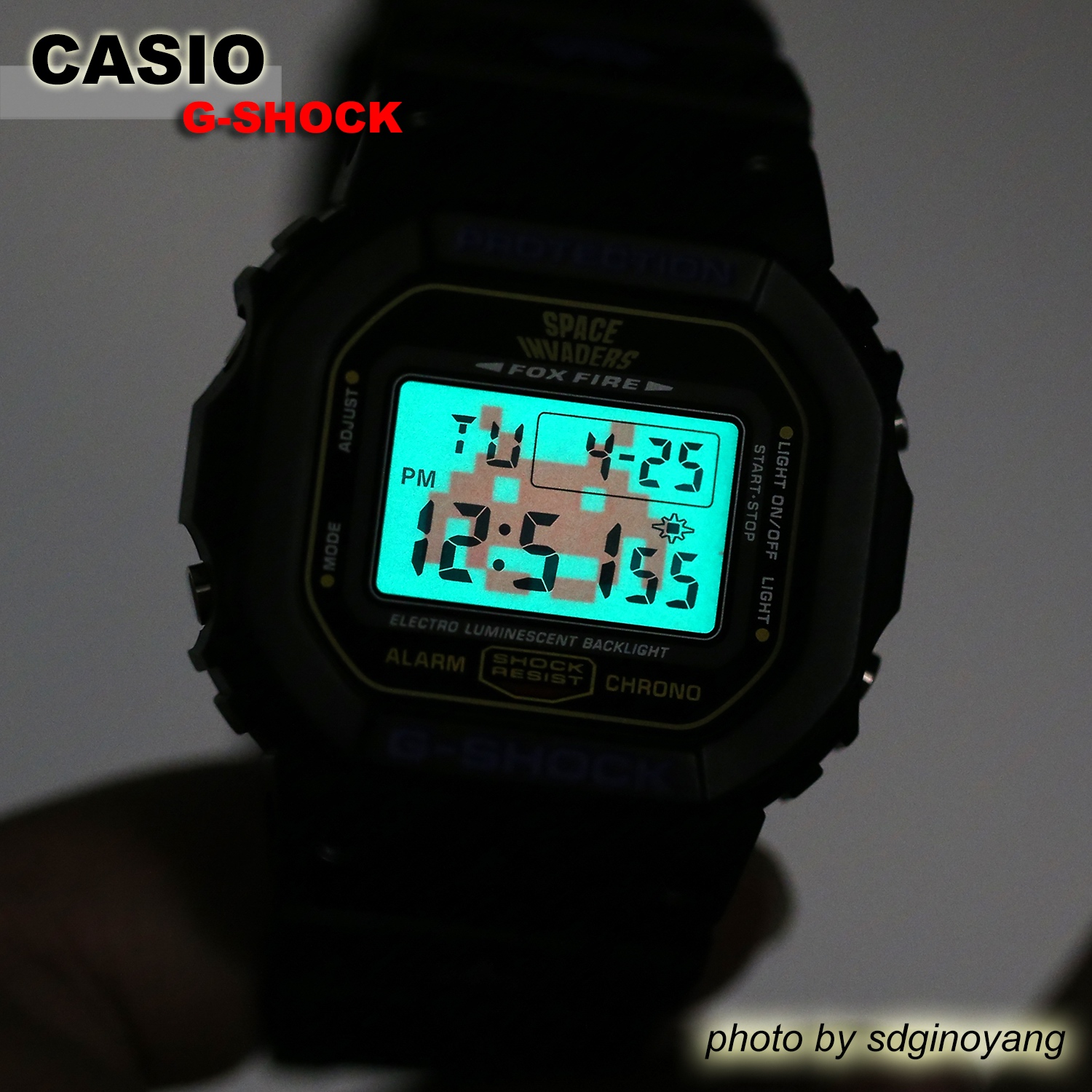 CASIO卡西欧G-SHOCK初代太空侵略者限定DW-5600VTSI-1TJR全新现货 - 图1