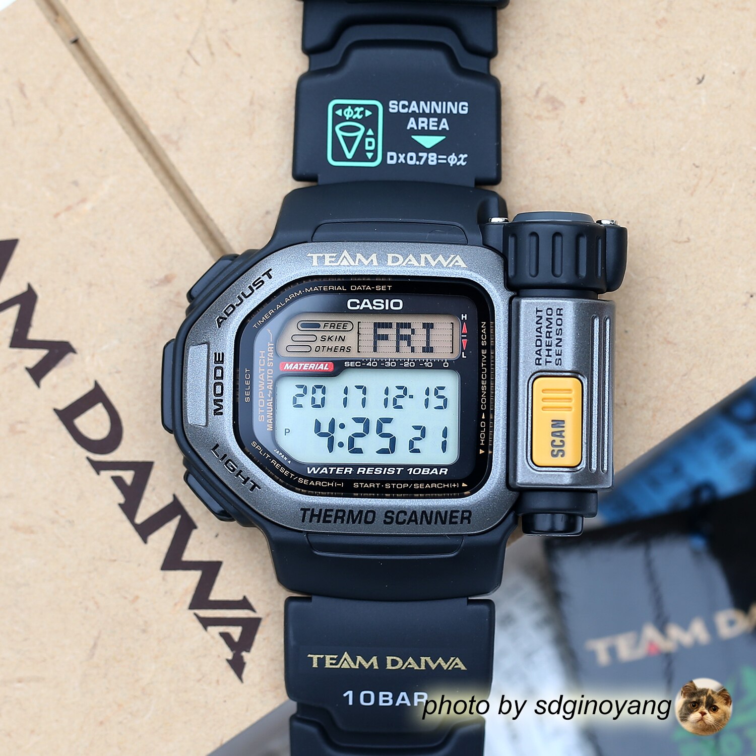 CASIO 登山系列 PRT-12TW-1 Team Daiwa 红外测温火箭炮 全新结束
