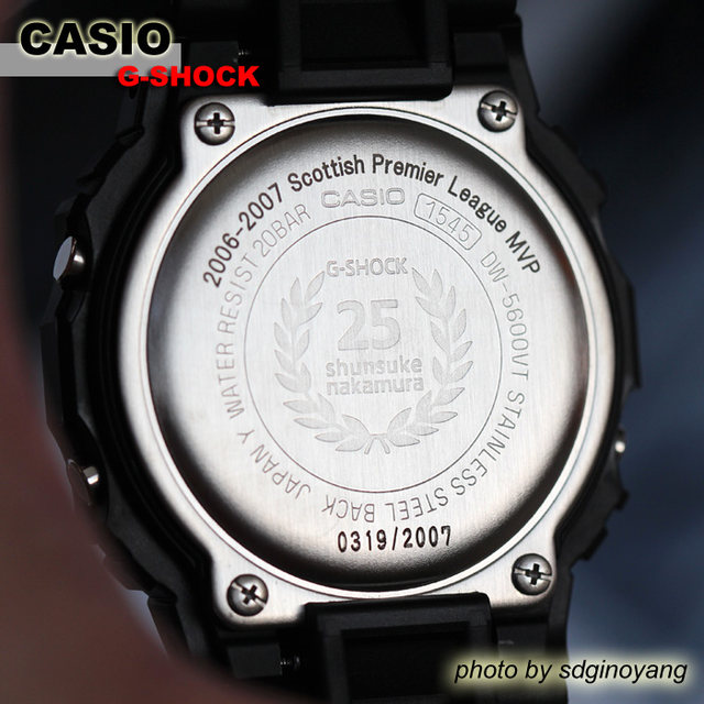 G-SHOCK DW-5600VTSCJ-1TJR Shunsuke Nakamura MVP global limited edition 2007 pieces new in stock