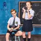 Форма подходит для мужчин и женщин, летняя синяя рубашка для школьников и студентов