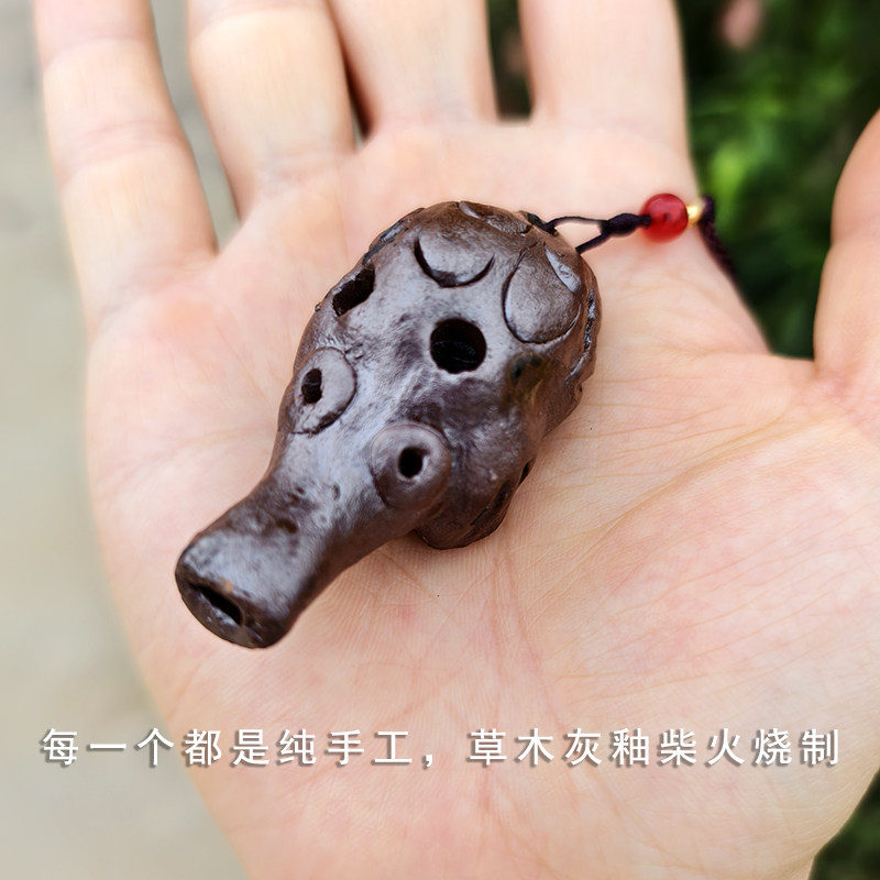 土窑柴烧麻拐叫叫子纯手工柴窑土陶麻蝈叫子陶口哨救援求生哨鸟叫,淘宝优惠券,粉丝福利购,淘宝优惠卷