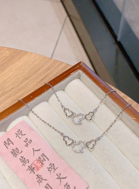S925银镂空葫芦银项链送礼盒礼袋情人纪念日礼物顺丰8