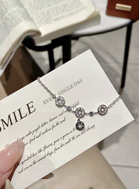 S925银纯银新款钱币手链不褪色七夕送礼盒礼袋顺丰1不退换