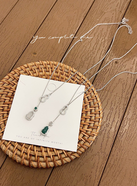 S925银玉髓葫芦流苏银项链不褪色母亲节送礼盒礼袋顺丰包邮5