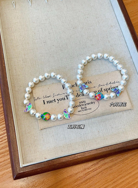 S925银纯银古法银十二花神蝴蝶手链送礼盒礼袋情人节礼物3