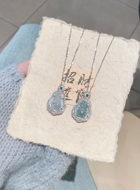 S925银翡翠佛公银项链送礼盒礼袋圣诞新年春节礼物顺丰12