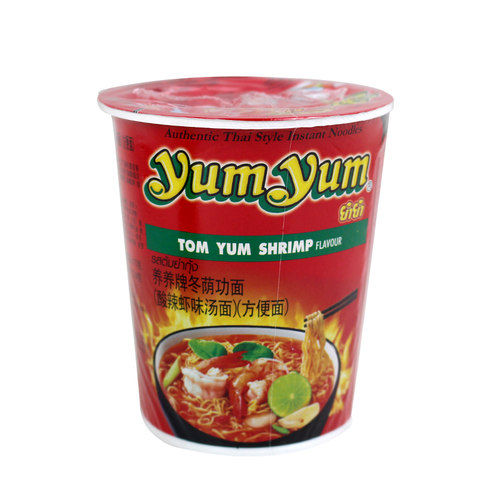 泰国进口养养牌yumyum冬阴功面酸辣虾味汤面桶装方便泡面70g杯面 - 图3