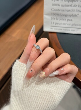 925银轮回七次的恶役千金同款周边戒指日韩蓝水戒指环女礼物