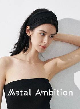 金属野心纯棉韩版高颅顶发箍女2025新款夏透气发饰运动发带显脸小